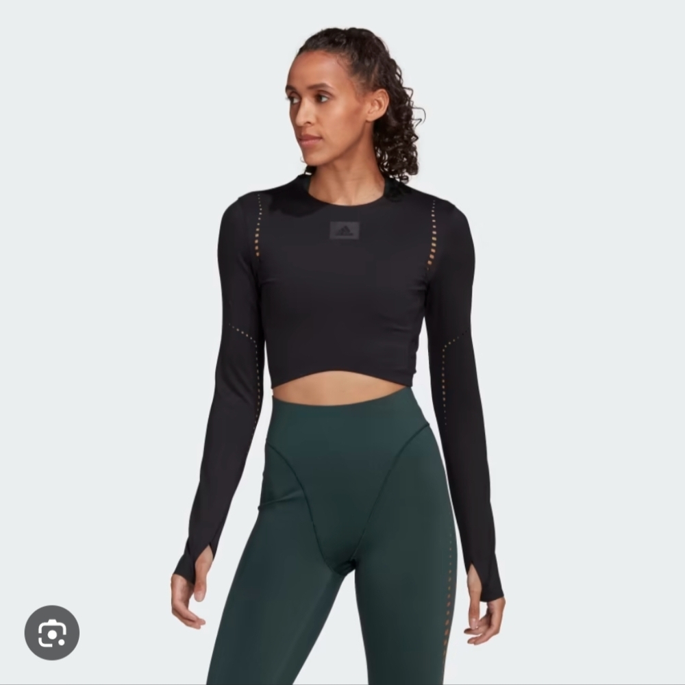 Adidas Black Long Sleeve Athletic Shirt